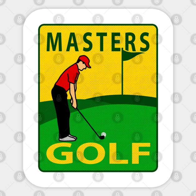 MASTERS GOLF PGA Sticker by canzyartstudio